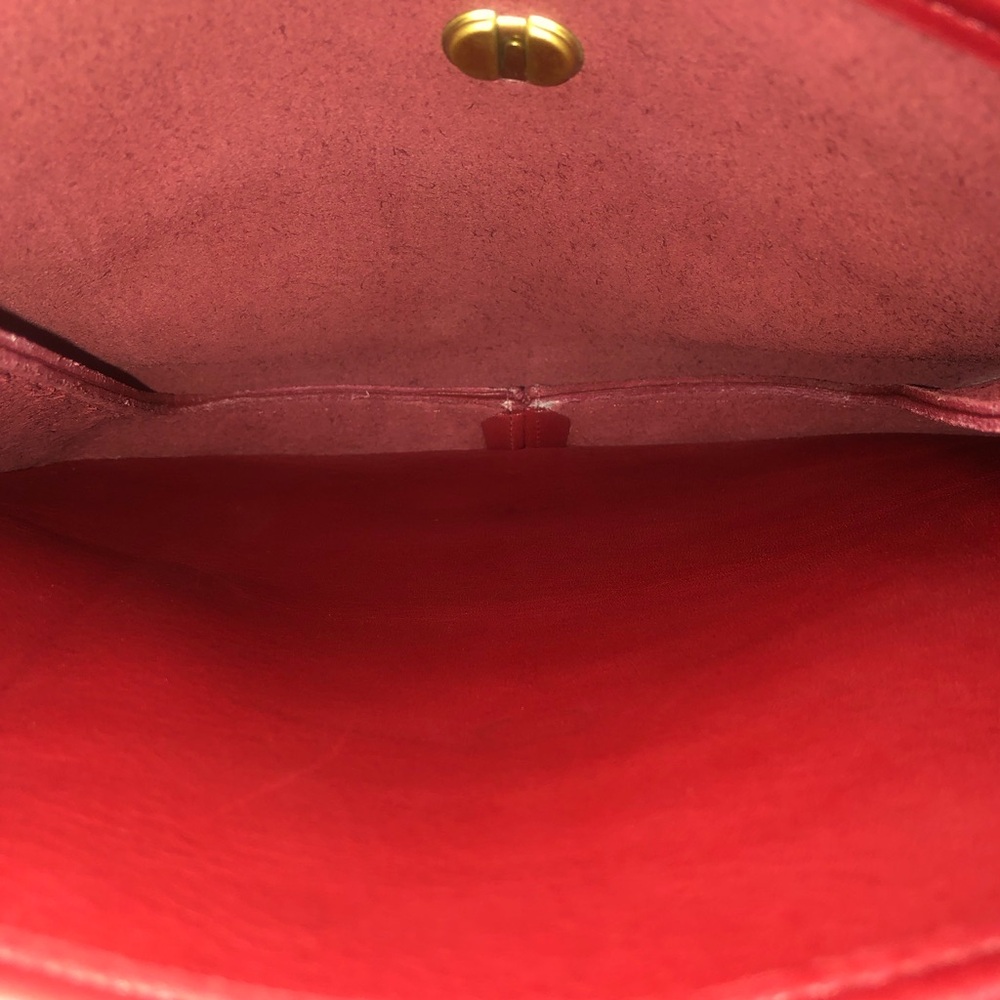COACH Large Red Glove Tanned Side Pack Crossbody Bag RARE USA COA Sidepack 9979 - Picture 10 of 17